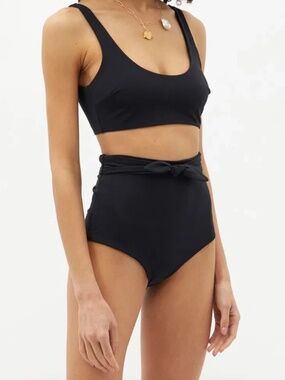 Mara Hoffman Black Bikini Set